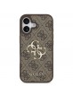 Guess iPhone 17 Hülle Case 4G Muster Metal Logo Braun