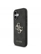 Guess iPhone 17 Hülle Case 4G Muster Metal Logo Grau