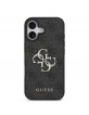 Guess iPhone 17 Hülle Case 4G Muster Metal Logo Grau