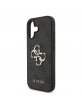 Guess iPhone 17 Hülle Case 4G Muster Metal Logo Grau
