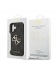 Guess iPhone 17 Hülle Case 4G Muster Metal Logo Grau