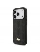 Lacoste iPhone 17 Pro Hülle Case Nomogramme Gold Logo MagSafe Schwarz