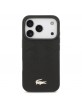 Lacoste iPhone 17 Pro Hülle Case Nomogramme Gold Logo MagSafe Schwarz