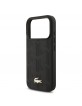 Lacoste iPhone 17 Pro Hülle Case Nomogramme Gold Logo MagSafe Schwarz