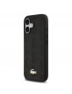 Lacoste iPhone 17 Hülle Case Nomogramme Gold Logo MagSafe Schwarz