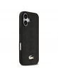Lacoste iPhone 17 Hülle Case Nomogramme Gold Logo MagSafe Schwarz