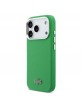 Lacoste iPhone 17 Pro Hülle Case Iconic Petit Pique Metal Logo MagSafe Grün