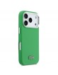 Lacoste iPhone 17 Pro Hülle Case Iconic Petit Pique Metal Logo MagSafe Grün