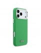 Lacoste iPhone 17 Pro Max Hülle Case Iconic Petit Pique Metal Logo MagSafe Grün