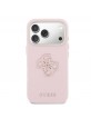 Guess iPhone 17 Pro Hülle Case Resin Logo Rosa