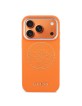 Guess iPhone 17 Pro / 18 Pro Hülle Case Perforated 4G Logo MagSafe Orange