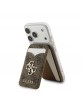 Guess MagSafe Card Slot Wallet with Stand and Mirror, Brown