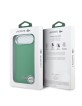 Lacoste iPhone 17 Air Hülle Case MagSafe Iconic Metal Frame Grün