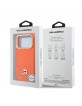 Karl Lagerfeld iPhone 17 Pro Hülle Case Karl Choupette Metal Pins MagSafe Orange