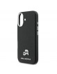 Karl Lagerfeld iPhone 17 Hülle Case Karl Choupette Metal Pins MagSafe Schwarz