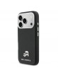 Karl Lagerfeld iPhone 17 Pro Max Hülle Case Karl Choupette Metal Pins MagSafe Schwarz