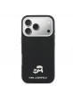 Karl Lagerfeld iPhone 17 Pro Max Hülle Case Karl Choupette Metal Pins MagSafe Schwarz