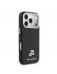 Karl Lagerfeld iPhone 17 Pro Max Hülle Case Karl Choupette Metal Pins MagSafe Schwarz