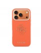 Guess iPhone 17 Pro Hülle Case Resin Logo Orange