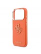 Guess iPhone 17 Pro Hülle Case Resin Logo Orange