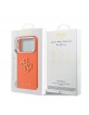 Guess iPhone 17 Pro Hülle Case Resin Logo Orange