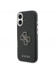 Guess iPhone 17 Hülle Case Resin Logo Schwarz