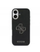 Guess iPhone 17 Hülle Case Resin Logo Schwarz