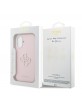 Guess iPhone 17 Hülle Case Resin Logo Rosa