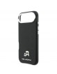 Karl Lagerfeld iPhone 17 Air Hülle Case Karl Choupette Metal Pins MagSafe Schwarz
