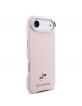 Karl Lagerfeld iPhone 17 Air Hülle Case Karl Choupette Metal Pins MagSafe Rosa