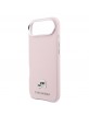 Karl Lagerfeld iPhone 17 Air Hülle Case Karl Choupette Metal Pins MagSafe Rosa