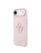 Guess iPhone 17 Air Hülle Case Resin Logo Rosa