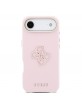 Guess iPhone 17 Air Hülle Case Resin Logo Rosa