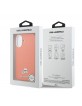 Karl Lagerfeld iPhone 17 Hülle Case Karl Choupette Metal Pins MagSafe Orange