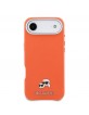 Karl Lagerfeld iPhone 17 Air Hülle Case Karl Choupette Metal Pins MagSafe Orange