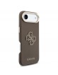 Guess iPhone 17 Air Hülle Case Resin Logo Braun