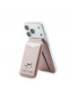 Karl Lagerfeld MagSafe Wallet with Mirror, Card Slot, and Stand, Pink