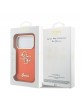 Guess iPhone 17 Pro Hülle Case 4G Script Metal Logo Orange