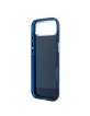Guess iPhone 17 Air Hülle Case 4G Script Metal Logo Blau