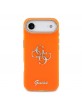 Guess iPhone 17 Air Hülle Case 4G Script Metal Logo Orange