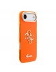 Guess iPhone 17 Air Hülle Case 4G Script Metal Logo Orange