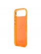 Guess iPhone 17 Air Hülle Case 4G Script Metal Logo Orange