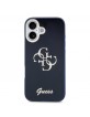 Guess iPhone 17 Hülle Case 4G Script Metal Logo Blau