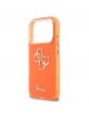 Guess iPhone 17 Pro Max Hülle Case 4G Script Metal Logo Orange