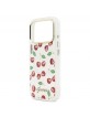 Guess iPhone 17 Pro Hülle Case Glitter Cherry MagSafe