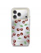Guess iPhone 17 Pro Max Hülle Case Spiegel Glitter Cherry MagSafe