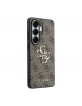 Guess Samsung S26 Ultra Hülle Case 4G Metal Logo Braun