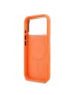 Guess iPhone 17 Pro Max / 18 Pro Max Hülle Case Perforated 4G Logo MagSafe Orange