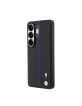 BMW Samsung S26 Ultra Hülle Case Perforated Stripes M Metal Logo Magnetic Schwarz
