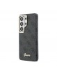 Guess Samsung S26 Ultra Hülle Case 4G Script Metal Logo Magnetic Schwarz